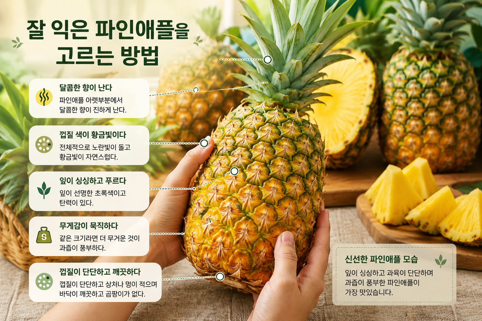 파인애플 고르는 법