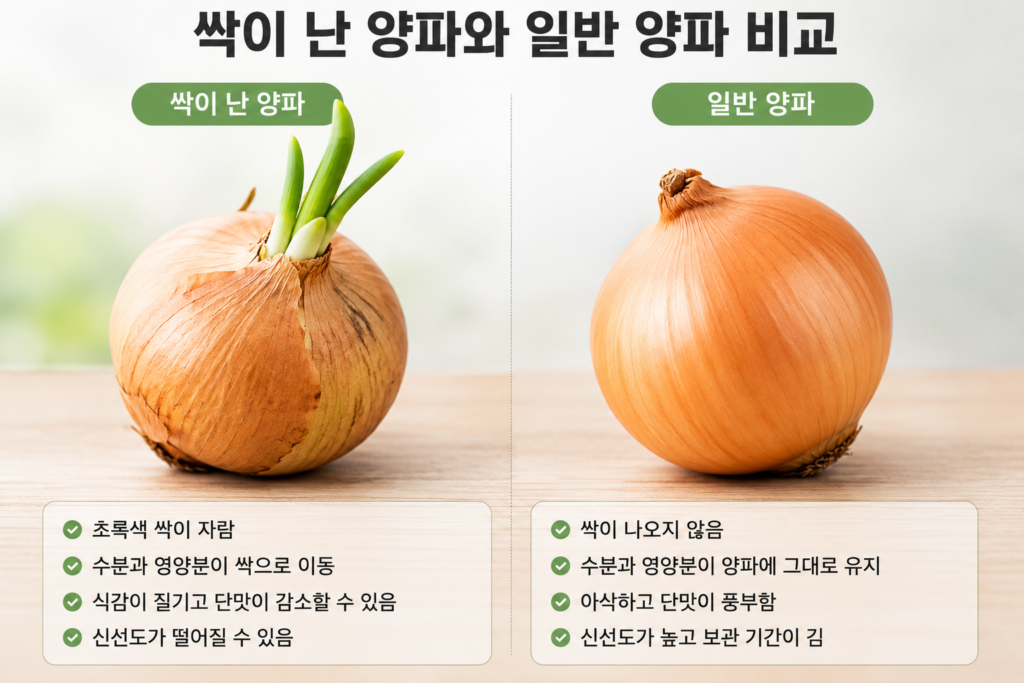 양파 싹 먹어도 될까