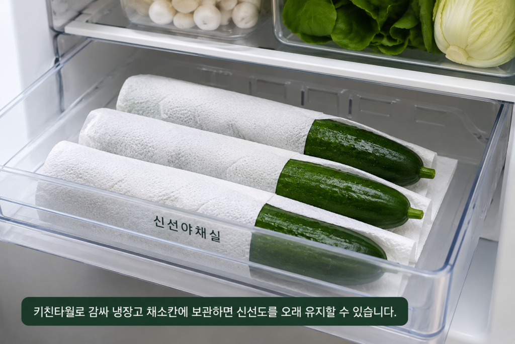 냉장 보관 오이